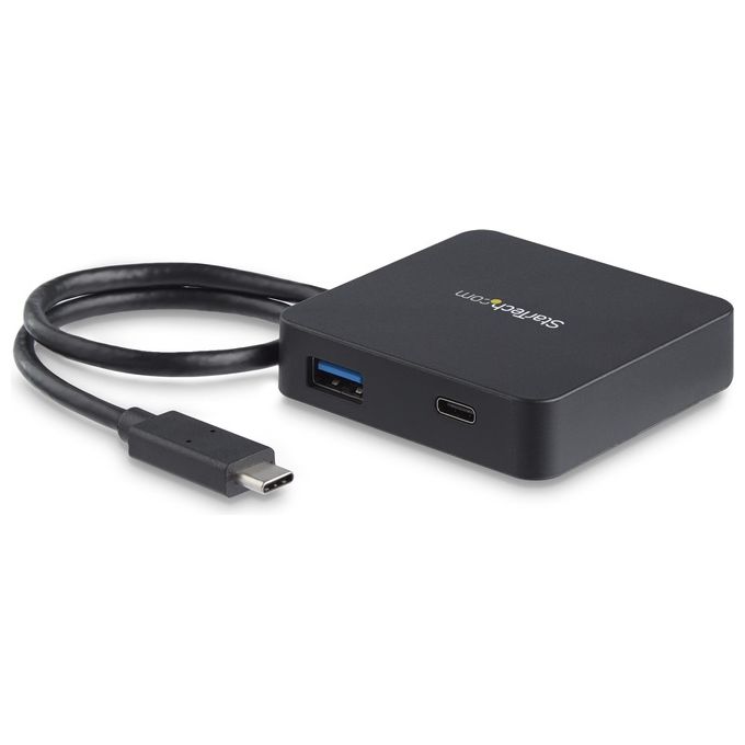 StarTech Adattatore Multiporta USB-C per Portatili 4k Hdmi GbE Usb Tipo C Usb-A Alimentato Adattatore Video Esterno Usb-C Hdmi Nero