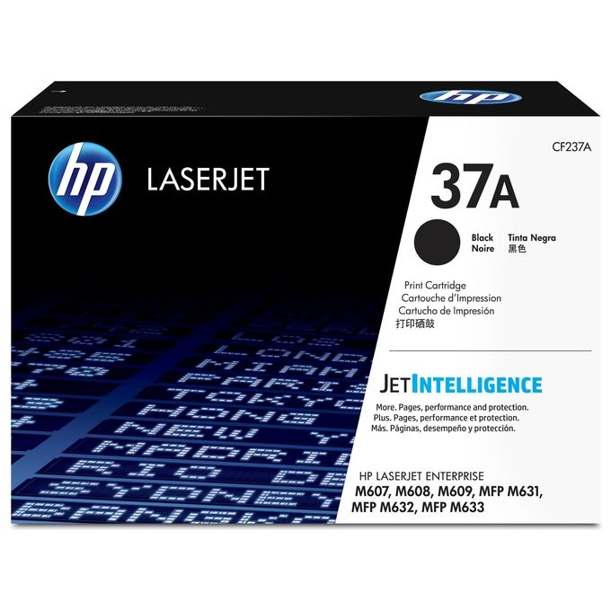 HP CF237A LaserJet Enterprise Toner 37A 11000 pagine colore Nero