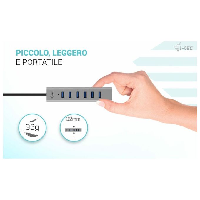 I-tec Usb-c Charging Metal Hub 7 Porte