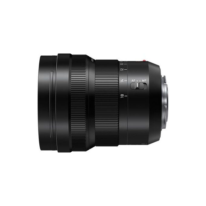 Panasonic H-E08018E Obiettivo Leica DG Vario-Elmarit 8-18mm f-2.8-4.0 Micro Quattro Terzi 15 elementi 67 mm colore Nero