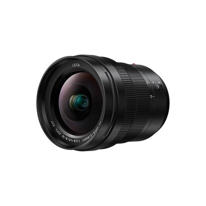 Panasonic H-E08018E Obiettivo Leica DG Vario-Elmarit 8-18mm f-2.8-4.0 Micro Quattro Terzi 15 elementi 67 mm colore Nero