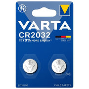 Varta CR 2032 Batterie a Bottone al Litio da 3V Blister da 2 Pezzi