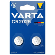 Varta Cr2025 Batterie a Bottone al Litio da 3V 2 Pezzi