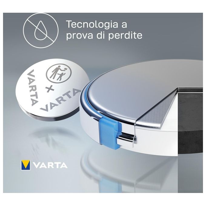 Varta Cr2016 Batterie a Bottone al Litio da 3V 2 Pezzi