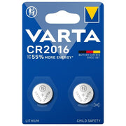 Varta Cr2016 Batterie a Bottone al Litio da 3V 2 Pezzi