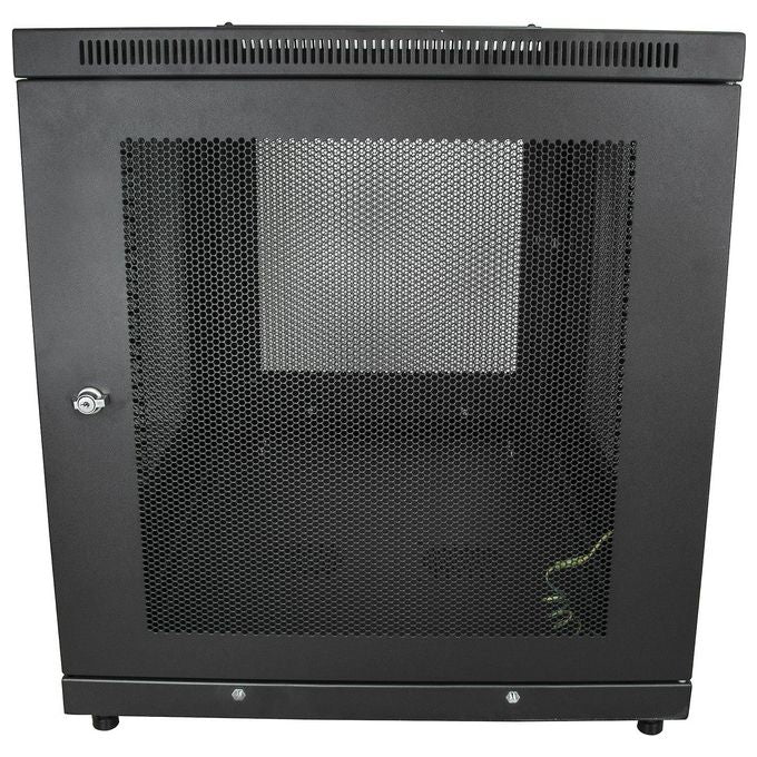StarTech RK1233BKM Armadio Rack Server 19'' 12U 4 Montanti Profondita' Regolabile 450 Kg con Ruote Ripiano 1U colore Nero
