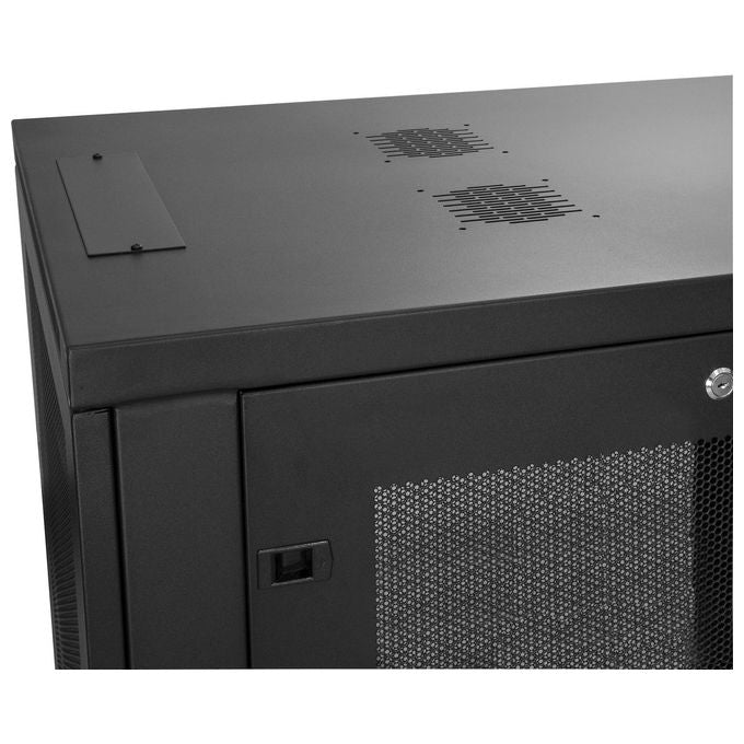 StarTech.com RK2433BKM Armadio Rack 24U su Ruote a 4 Montanti con Profondita' di Montaggio Regolabile fino a 76,2 cm Capacita' 450 Kg colore Nero