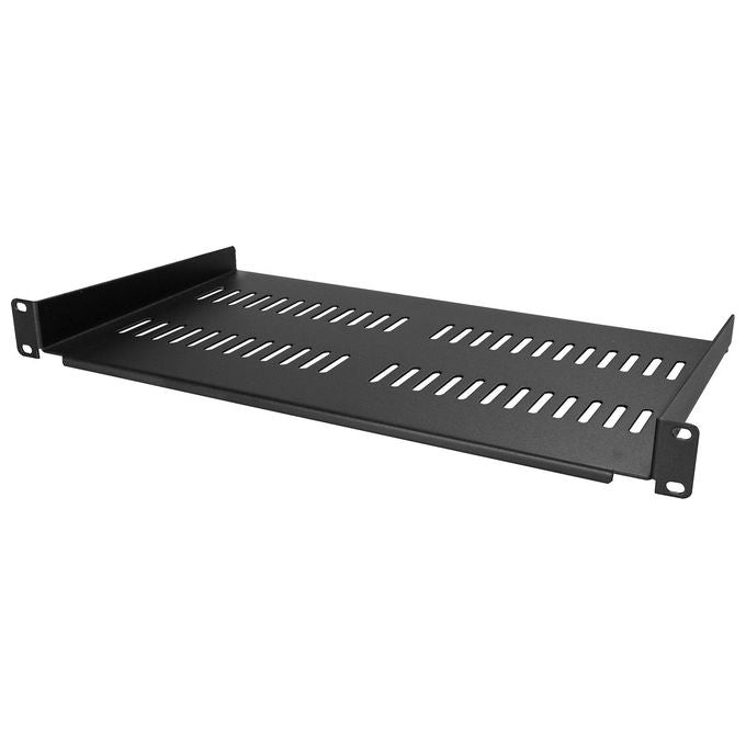 StarTech CABSHELFV1U Scaffale Rack 1U Ventilato Acciaio 20 Kg Profondita' 25 cm colore Nero