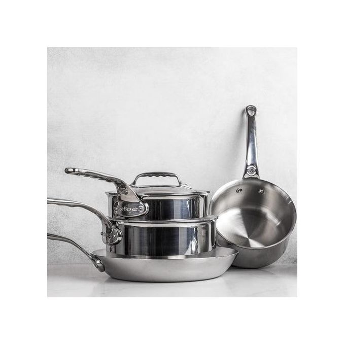 De Buyer Affinity Pentola per Arrosti Inox con Coperchio 28cm