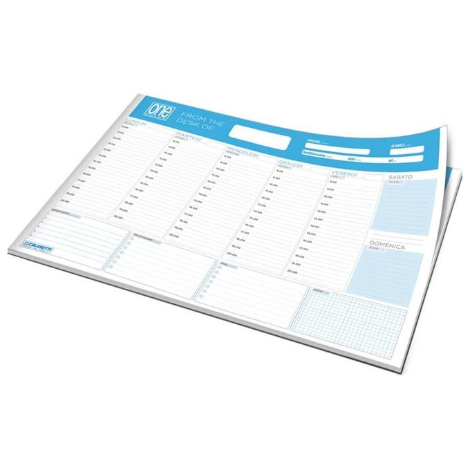 Blasetti Planner Settimanale Collato A3 60 Fogli 80gr