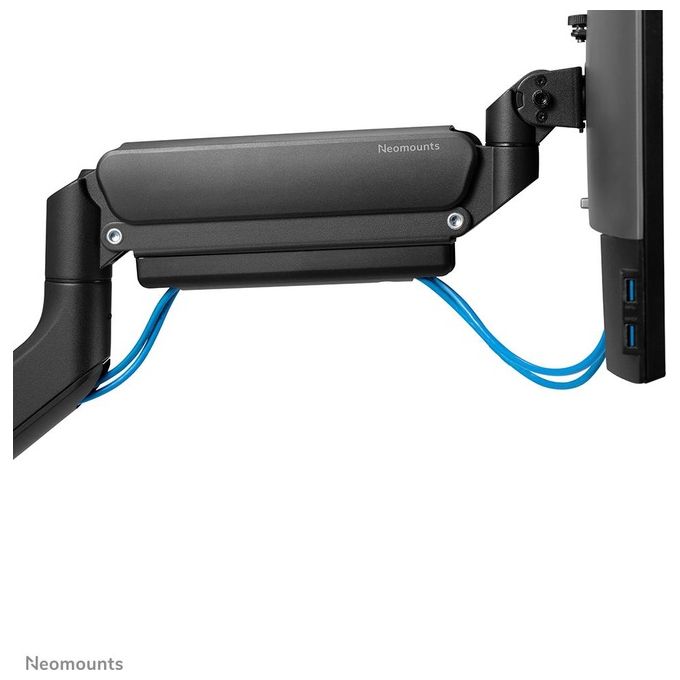 Neomounts 14793741000 NEXT Core Braccio porta-monitor full motion 17-42'' 15 Kg VESA 75x75 100x100 mm molla a gas rotazione 360° colore Nero