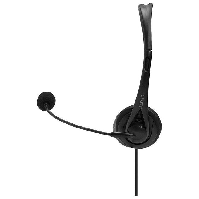 Lindy Cuffie Stereo Usb con Microfono Nero