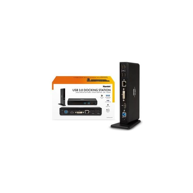Hamlet dual Docking Station usb 3.0
