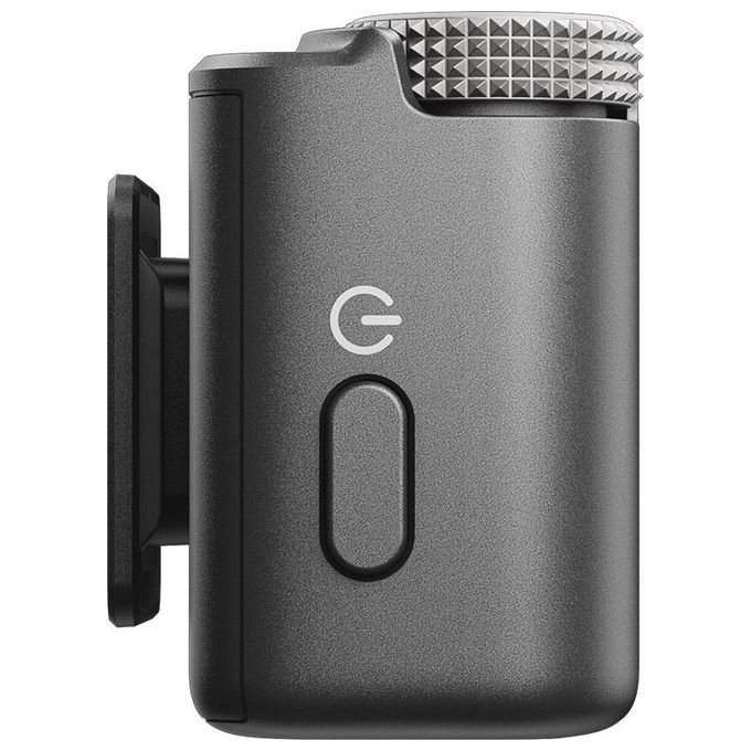 DJI CP.RN.00000326.01 Mic 2 Microfono Wireless con Sistema Lavalier Fino a 250 m Registrazione Interna 8 GB Riduzione Rumore Intelligente colore Nero
