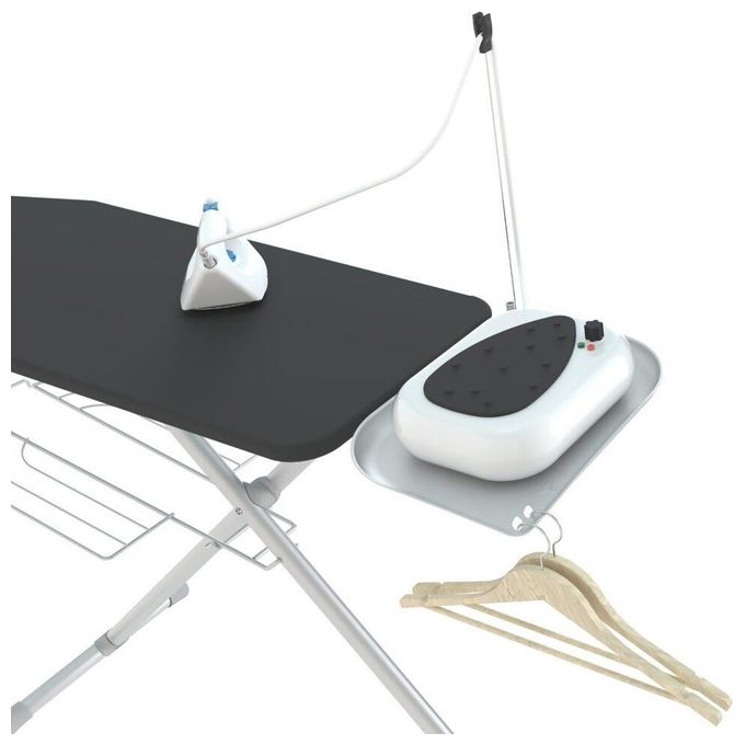 Colombo New Scal A142LB1W Turbo Asse da stiro 120x44 cm altezza regolabile 6 posizioni portacaldaia griglia rinforzata colore Grigio