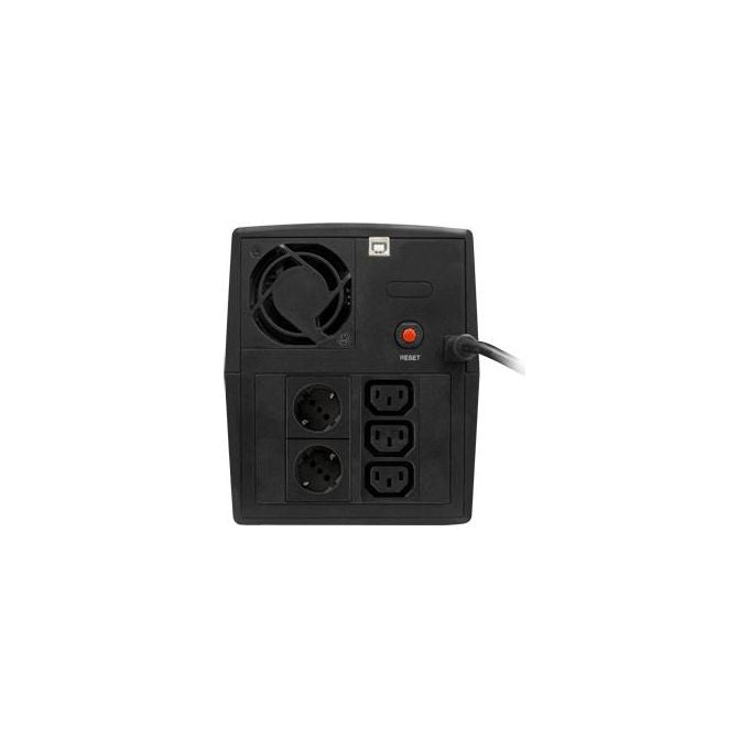 Atlantis OnePower 1200, UPS Line Interactive 1200VA-700W, AVR, Onda PseudoSinusoidale, 3 prese IEC+2 prese Schuko, 2 Batterie 12V 7Ah