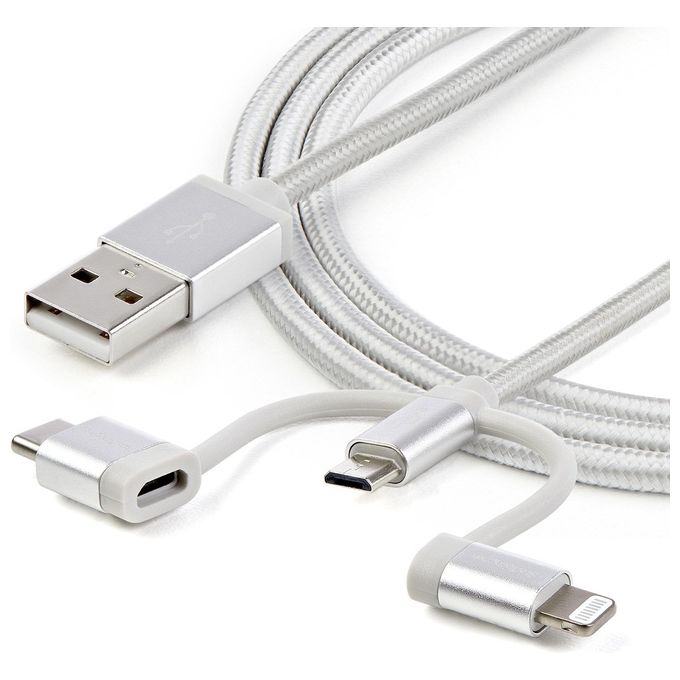 Startech Cavo Usb-C Multi Carica Lightning Usb Micro-B da 1mt