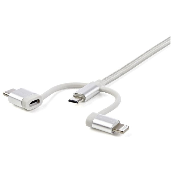 Startech Cavo Usb-C Multi Carica Lightning Usb Micro-B da 1mt