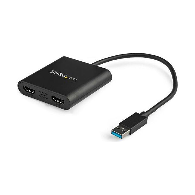 StarTech USB32HD2 Adattatore USB 3.0 a Dual HDMI 1x 4K 30Hz 1x 1080p 60Hz colore Nero