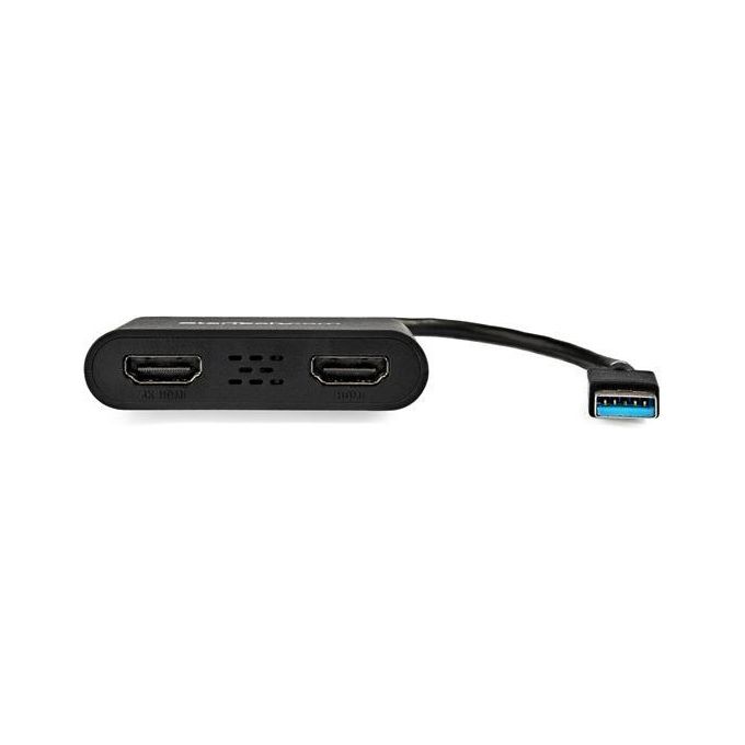 StarTech USB32HD2 Adattatore USB 3.0 a Dual HDMI 1x 4K 30Hz 1x 1080p 60Hz colore Nero
