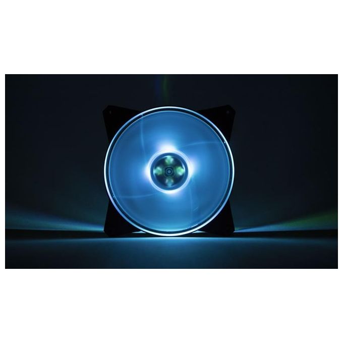 Cooler Master MFY-P4DC-153PC-R1 MasterFan Pro 140 Kit 3 Ventole RGB 140mm con Controller RGB PWM 650 1550 rpm colore Nero Trasparente