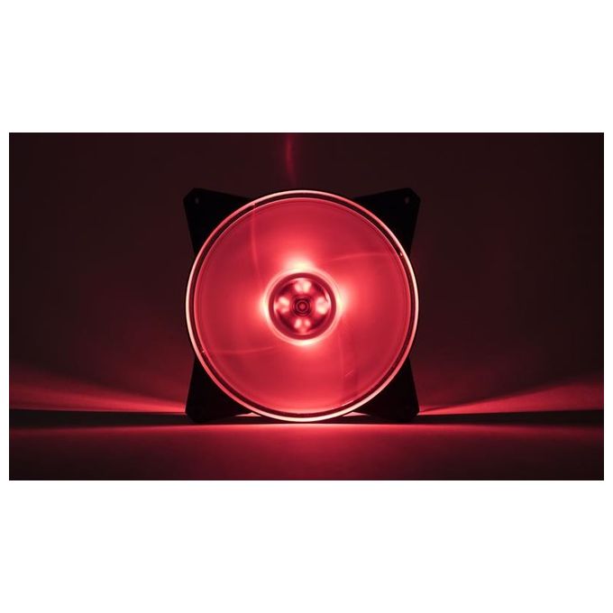 Cooler Master MFY-P4DC-153PC-R1 MasterFan Pro 140 Kit 3 Ventole RGB 140mm con Controller RGB PWM 650 1550 rpm colore Nero Trasparente