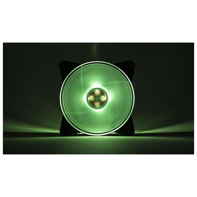 Cooler Master MFY-P4DC-153PC-R1 MasterFan Pro 140 Kit 3 Ventole RGB 140mm con Controller RGB PWM 650 1550 rpm colore Nero Trasparente