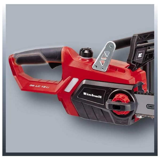 Einhell Elettrosega A Batteria Ge-Lc 18 Li Senza Batteria e Caricabatteria Catena OREGON Impugnatura Ergonomica Freno Catena Istantaneo