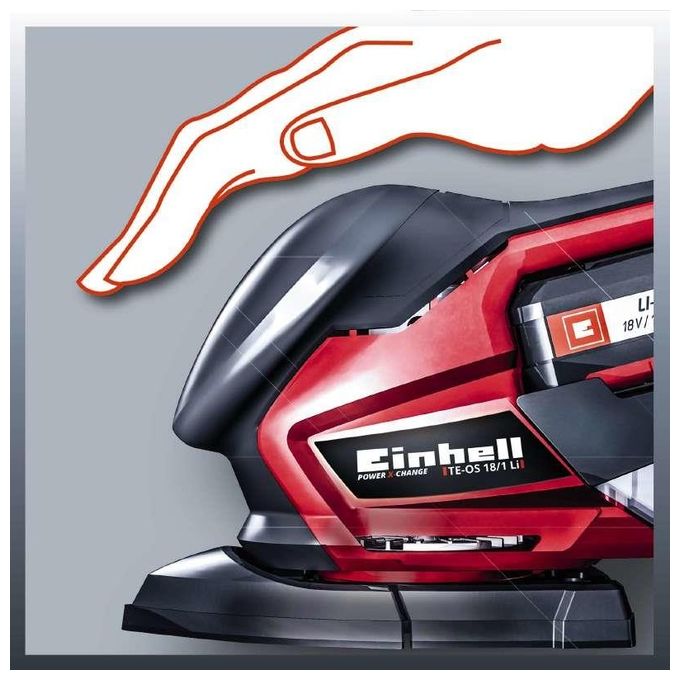 Einhell Levigatrice Orbitale Te-Os 18-1 Li (Batteria Non Inclusa)