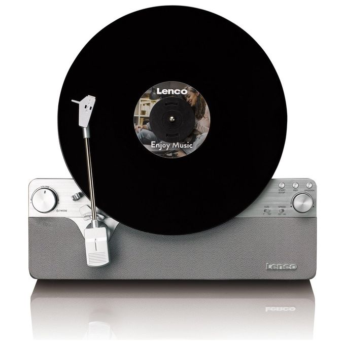 Lenco LSA-071SI LS Series Giradischi Verticale Automatico Bluetooth 5.3 Altoparlanti 2x5W Testina AT-3600L colore Silver Legno