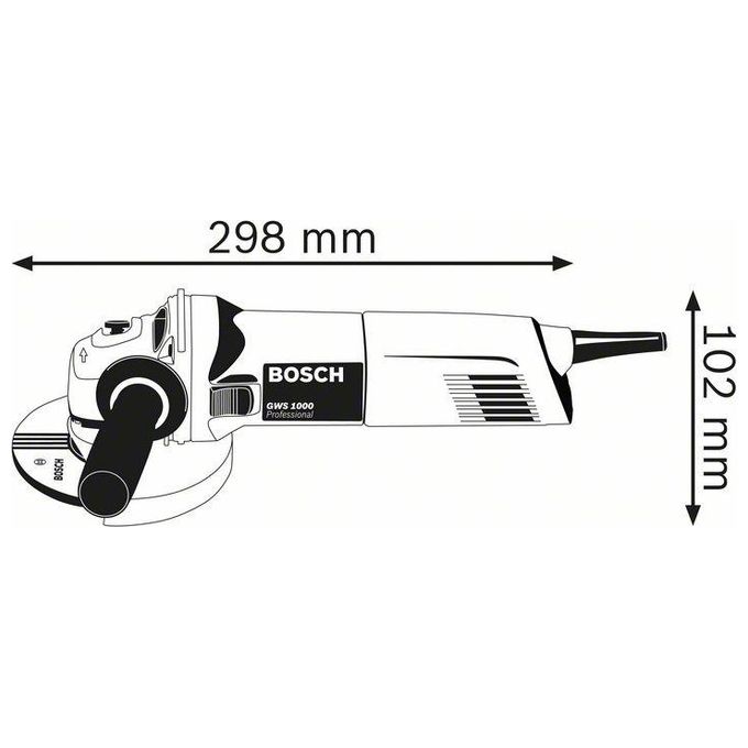 Bosch Gws 1000 Smerigliatrice 1000 W