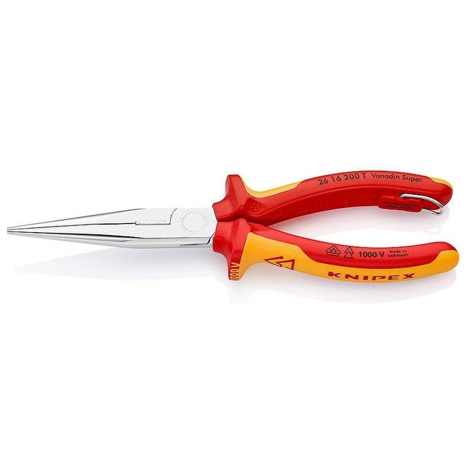 Knipex Pinza per Meccanica con Becchi Mezzotondi con Tronchese Isolamento 1000V 200mm