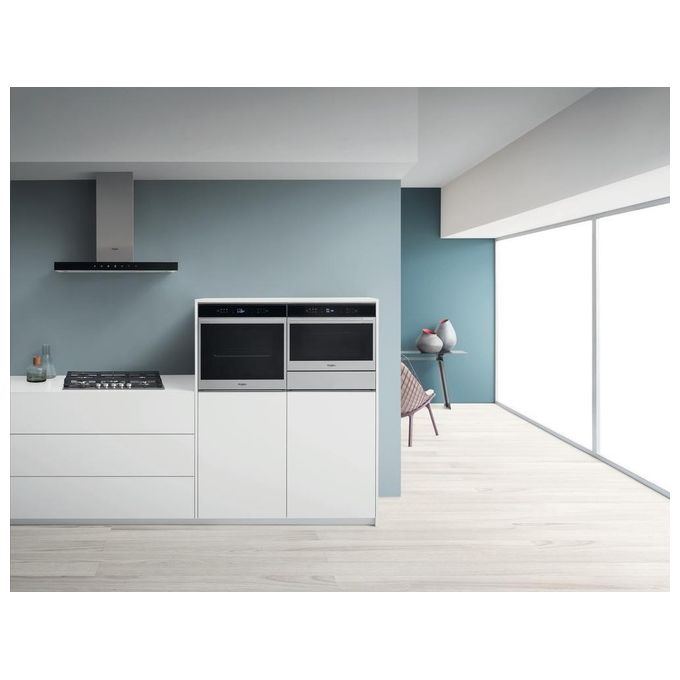Whirlpool W7OM44S1P Forno Elettrico Multifunzione da Incasso Autopulente Pirolitico Capacita' 73 Litri Classe energetica A+ Tecnologia Sesto Senso Ready2cook Cook4 Cook3 8 Funzioni 60 cm Nero
