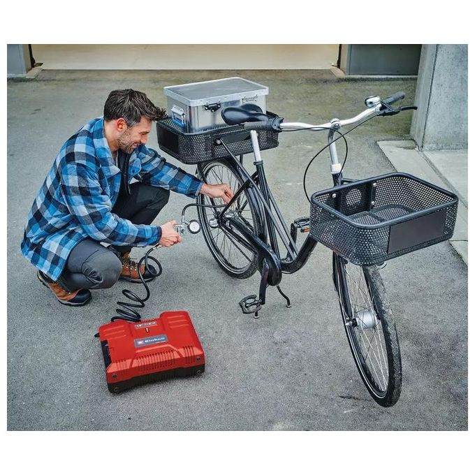 Einhell TE-AC 36-8 Power X-Change Compressore portatile a batteria 36V 130 l-min 8 bar senza olio colore Nero Rosso