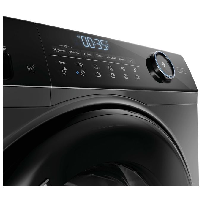 Haier HD80A3959RS I-Pro Serie 5 Asciugatrice Pompa di Calore 8 Kg Classe A+++ Inverter Wi-Fi (85x60x67,5 cm) colore Antracite