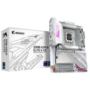 GIGABYTE Z890 A ELITE X ICE Scheda Madre ATX Supporta CPU Intel Core Ultra Serie 2 DDR5 fino a 9500MHz OC Wi-Fi 7 Thunderbolt 4 colore Bianco