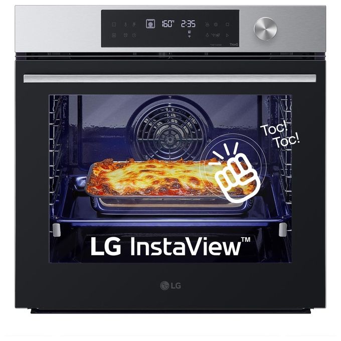 LG WSED7613S InstaView Forno da incasso Multifunzione 76 L Classe A+ Pirolisi EasyClean Air Fry Sous Vide Wi-Fi (59,4x59,2x56,9 cm) colore Nero