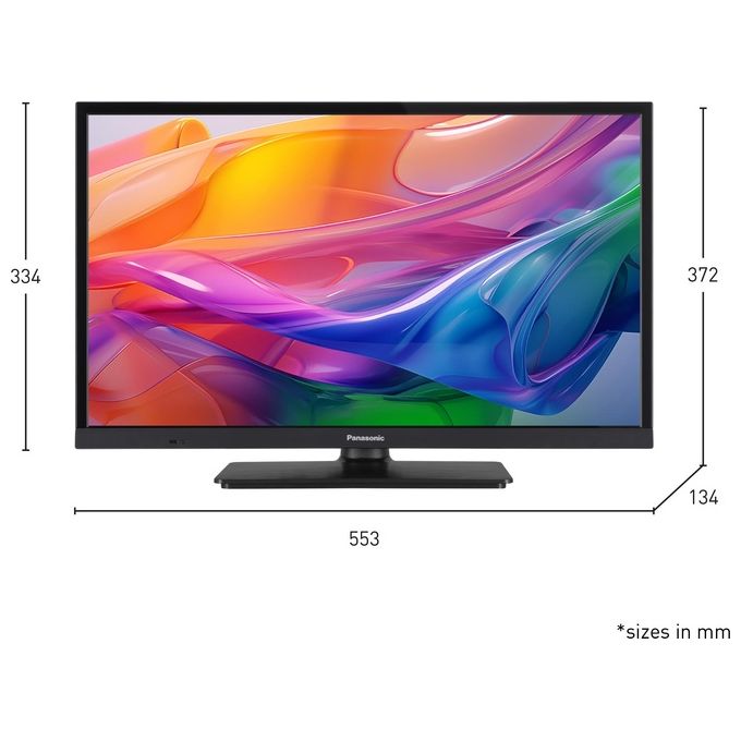 Panasonic TV-24S50AEZ S50 Smart TV LED HD 24'' Fire TV Alexa HDR10 DVB-T2 colore Nero