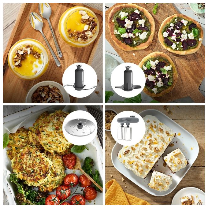 Kenwood FDM73.850SS Robot da Cucina Multifunzione Capacita' 3 Litri 8 Velocita' Potenza 1000 Watt colore Inox
