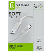Cellularline Soft Cable Cavo USB-C 120 cm colore Grigio