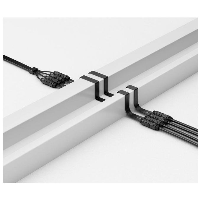 EcoFlow EFL-SUPERFLATMC4CABLE Super Flat Cavo MC4 Piatto Passante per Finestra 0.5 m colore Nero
