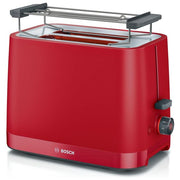 Bosch TAT3M124 MyMoment Tostapane Compatto 2 Fette 950 W con Funzione Scongelamento e Riscaldamento colore Rosso