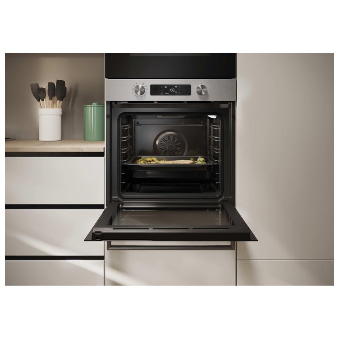 Candy CA6 N3B1HTX Bake 800 Forno da incasso Elettrico Ventilato 78 L Classe A++ 12 Funzioni AirFry Wi-Fi (59,5x59,5x56,8 cm) colore Inox