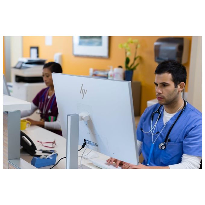 HP 1VD81AA#ABU Tastiera e Mouse USB Healthcare Edition Full-size con Tastierino Numerico Mouse 3 Pulsanti Scrolling Rotella Colore Bianco