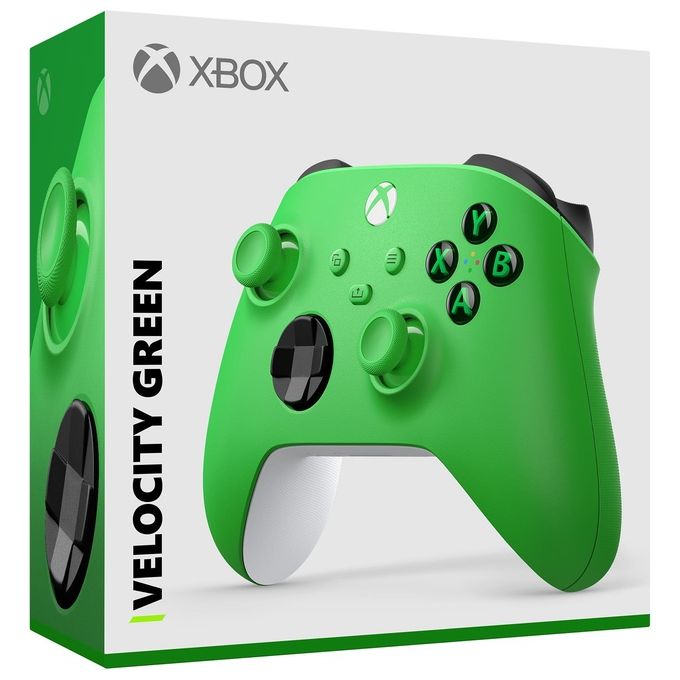 Microsoft QAU-00091 Controller Wireless Xbox Series X S One Bluetooth Pulsante Condividi D-pad ibrido Jack 3,5 mm colore Verde