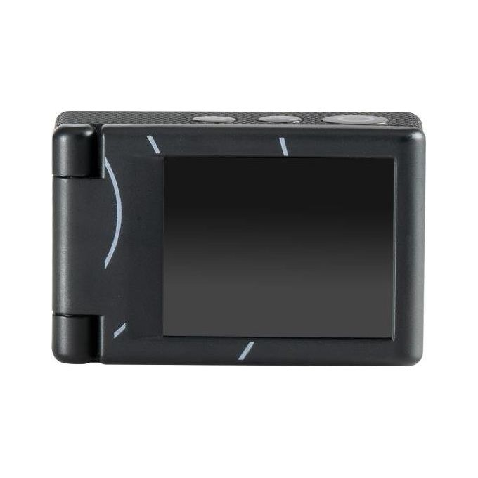 Nilox NXACV1FLIP01 V1 FLIP Fotocamera per Sport d'Azione 4K Ultra HD 4 MP CMOS Display LCD 2'' Flip-Out Custodia Impermeabile 30 m Batteria Doppia colore Nero