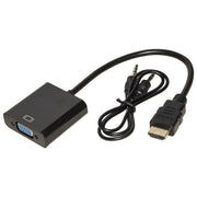 Link adattatore hdmi tipo a maschio a vga femmina con audio