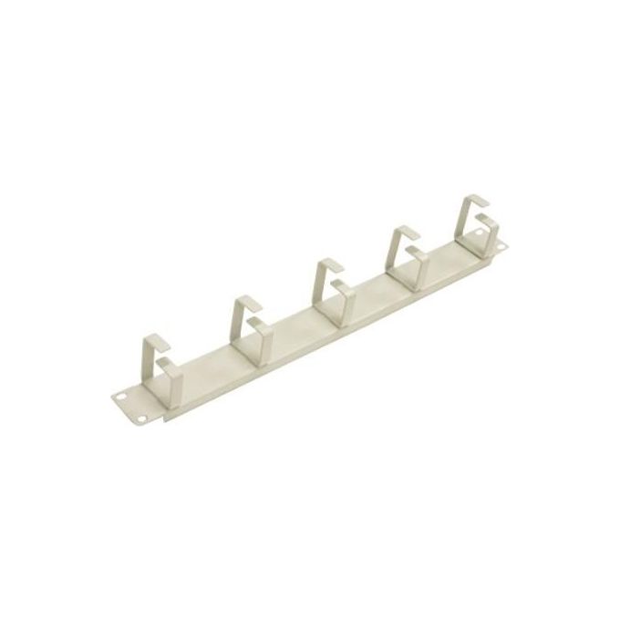 Link listello guidacavi per armadi 19'' 1 unita' 5 anelli colore grigio in metallo