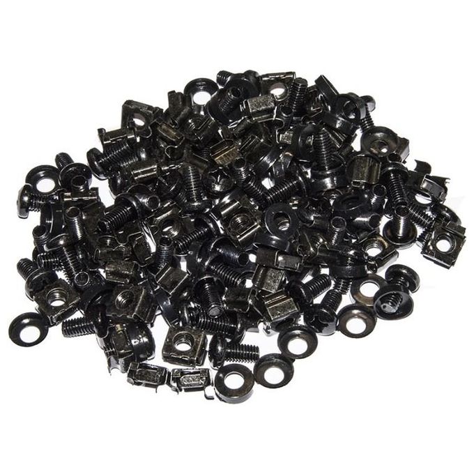 Link kit 50 viti, dadi e rondelle per installazioni su armadi rack 19'' colore nero