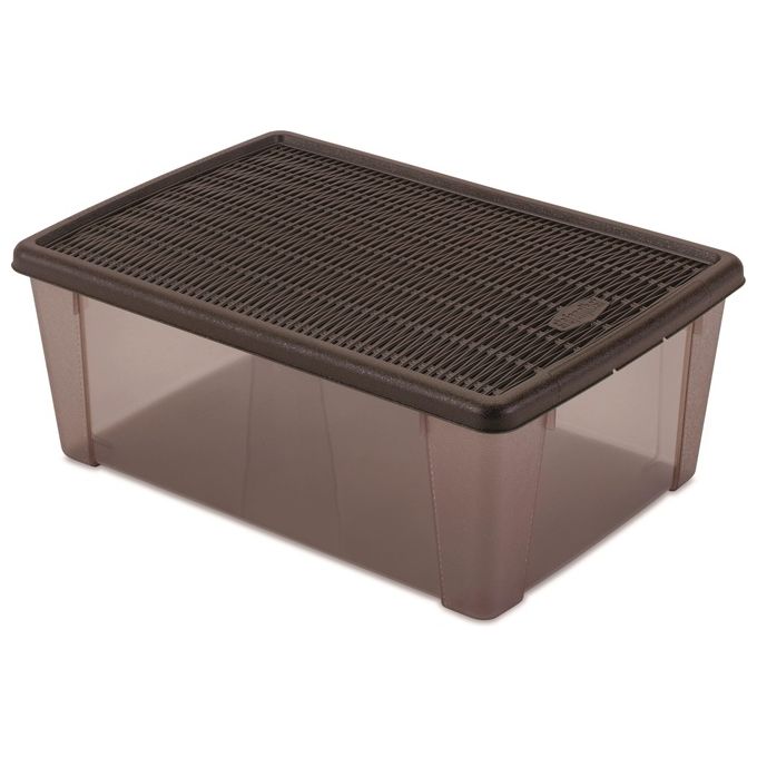 Stefanplast 05085 Scatola Multiuso Elegance 36x25x14cm Moka